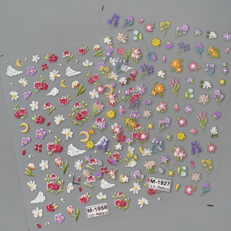 Flower Nail Stickers